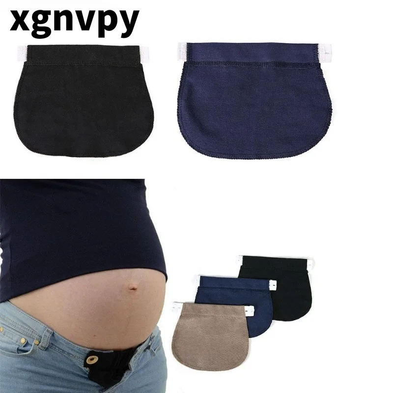 

xgnvpy 1Pcs Adjustable Elastic Maternity Pregnancy Waistband Belt Waist Extender Clothing Pants for Pregnant Sewing Accessories