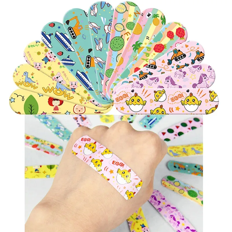 

10/30/60/80Pcs Cartoon Animal Pattern Waterproof Hemostasis Kids Band Aid Stickers Adhesive Wound Bandage
