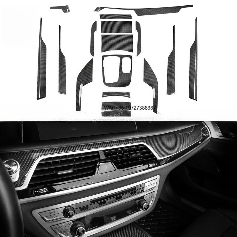 

For 7 Series G12 16 Pcs Interior Car Accessories Door Trim Interiors Car Seat Cover 4 Doors Version