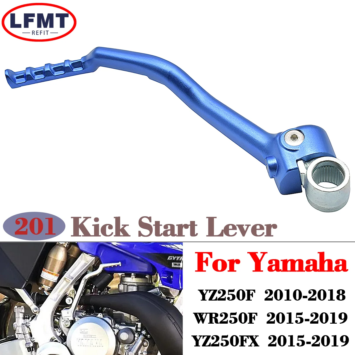 

For Yamaha YZ250F WR250F YZ250FX YZ 250F WR 250F YZ 250FX 250 F X FX Motorcycle Forged Kick Start Lever Pedal Levers 2010-2019