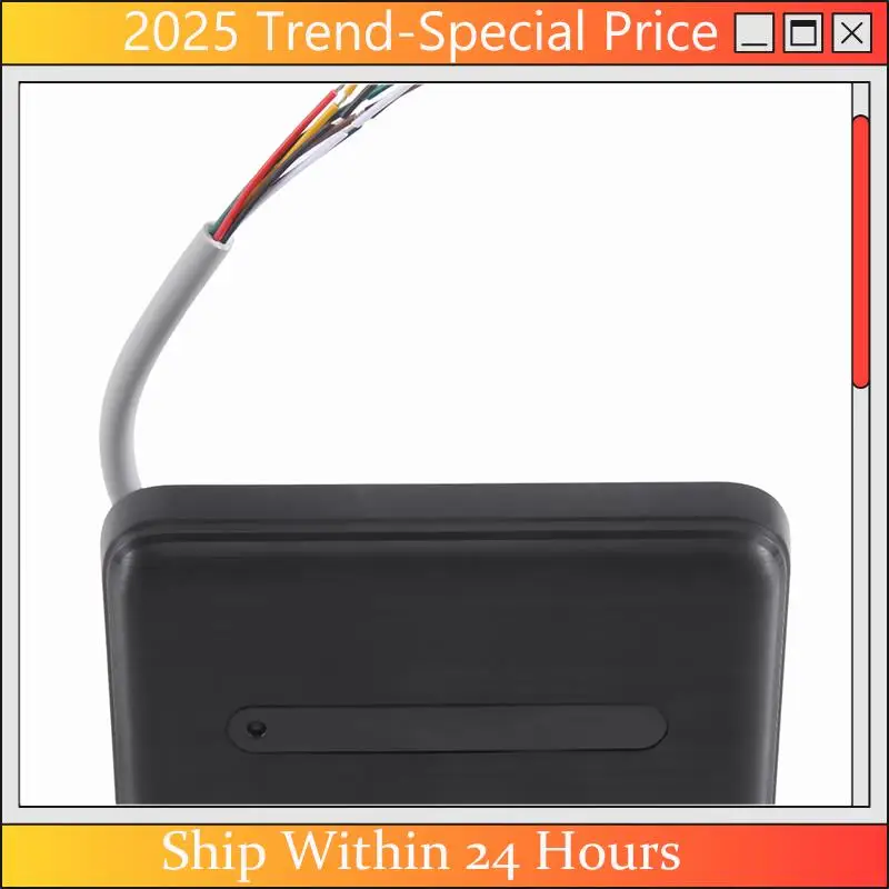 

CHYY Top 1 Piece Access Control Card Reader RFID Reader IP68 Waterproof Black Dual Frequency 125Khz + 13.56Mhz For Access Contro