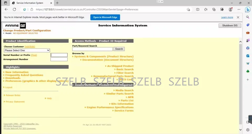 Рисунок 4 - Для Caterpillar SIS 2021