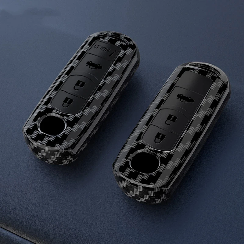 

ABS Carbon Fiber Style Car Key Case Cover For Mazda 2 3 5 6 BL BM GJ Atenza Axela Demio CX-3 CX3 CX-5 CX5 CX7 CX-9 CX8 4 Buttons