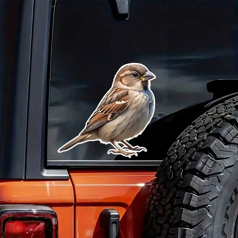

Cute Sparrow Car Sticker Vinyl Decal Waterproof Rear Window Motorcycle Camper Bumper Truck Laptop Decoration SH1566
