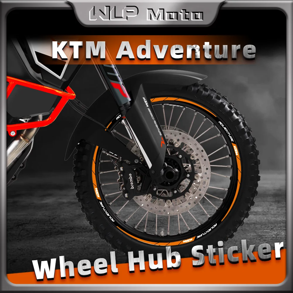 Reflecterende Motorfiets Wiel Sticker Motocross Velg Decal Streep 21''19''18''17'' Voor Ktm 1290 Super Adventure Adv990 1190 890