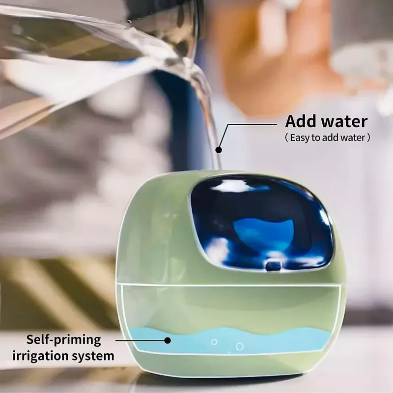 Smart Self Watering Flower Pot Automatic Irrigation System Mini Intelligent Planter for Indoor Garden Plants Care Device