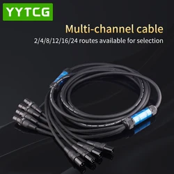 2 4 8 12 16 Channel Professional Multi-Media 3 Pin XLR Cable for Microphone Stage Male To Female Balanced Audio Extension Cord