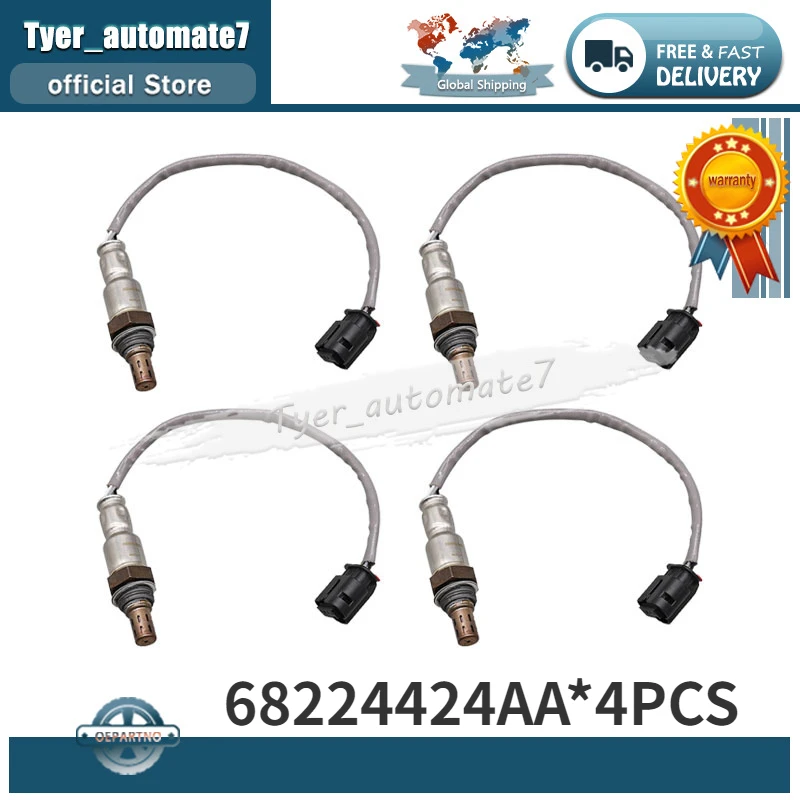 

4Pcs Lambda O2 Oxygen Sensor 68224424AA FOR 2021-2023 JEEP GRAND CHEROKEE L 3.6L