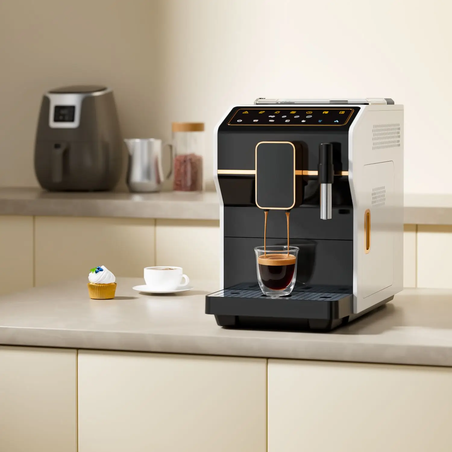 

1350W 20 Bars Hot Sale Intelligence Professional Automatic Coffee Machine for Home Office