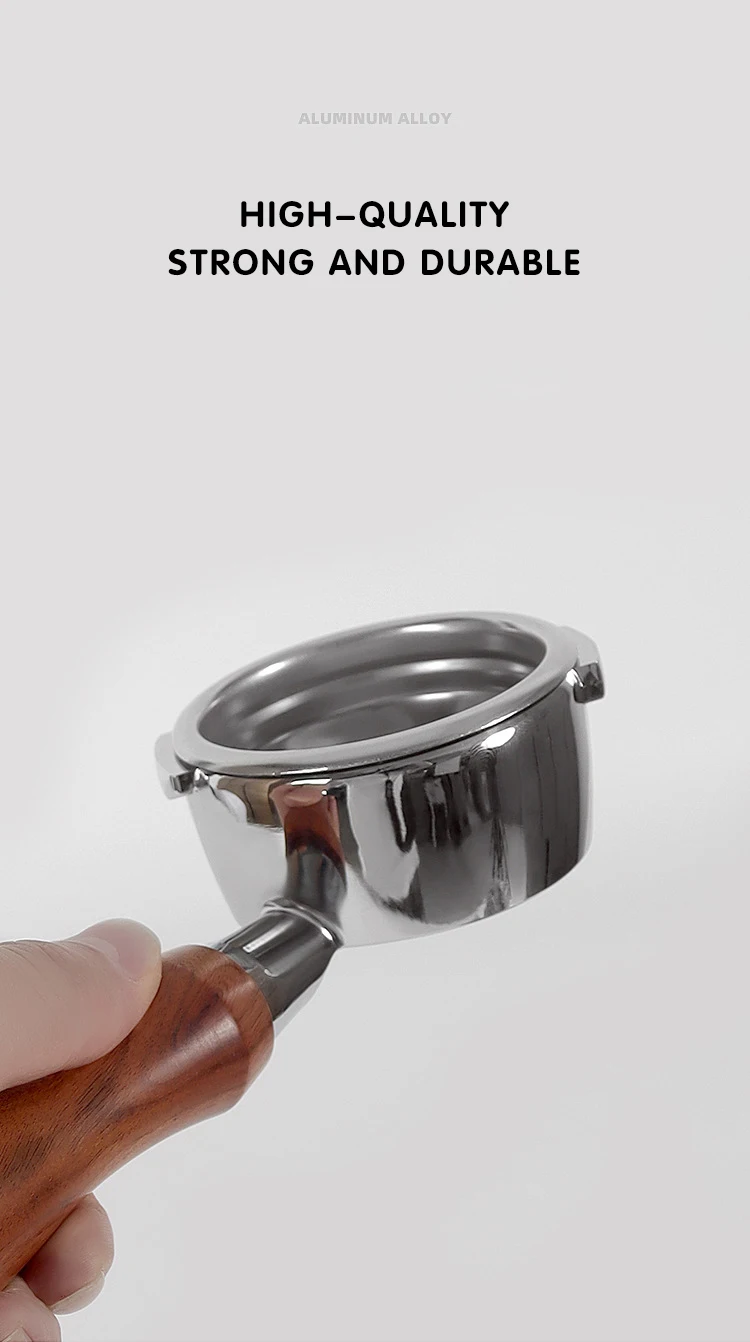 Kaffee bodenlosen Sieb träger nackt 58mm für Gaggia klassischen Ersatz Barista Espresso maschine Cafe Maschinen Zubehör – Detail 10