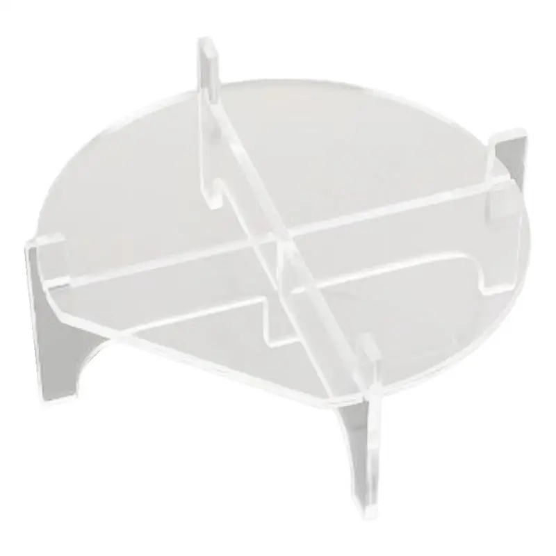 Y51A Acrylic Beverage Dispenser Stand Only Fit 6.3 Inch Drink Dispenser Water Jug Holder Clear 5 Legs Stable Base
