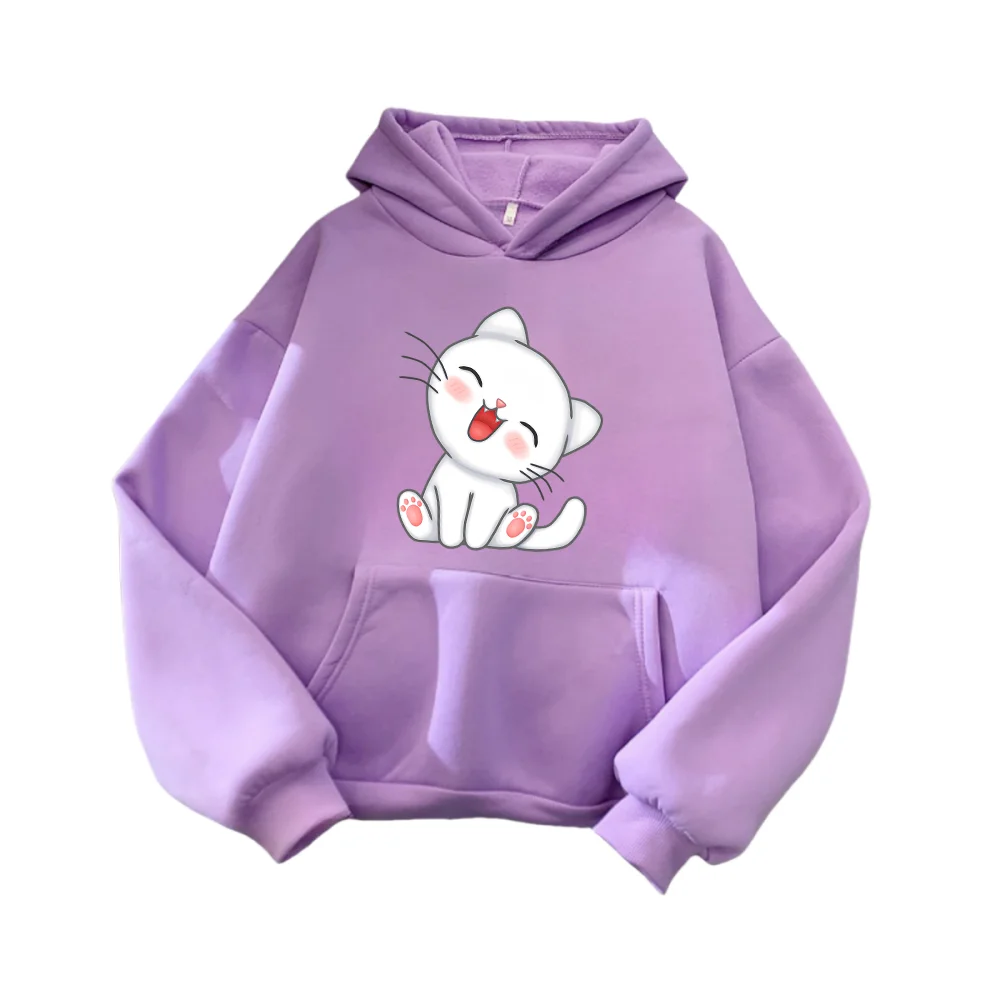 y2k Fortune cat hoodies streetwear kawaii harajuku sweatshirt ropa women men winter clothes outerwear outfits cute kawaii tops