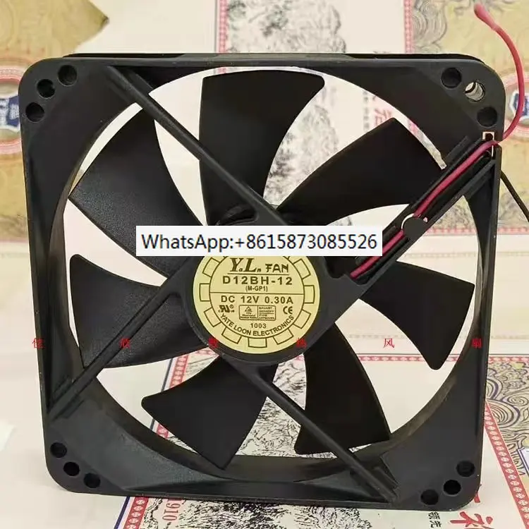 Yue Lun Yaln D12BM-12 12025 12V 0.30A 12CM Power Supply Of PC Case Cooling Fan