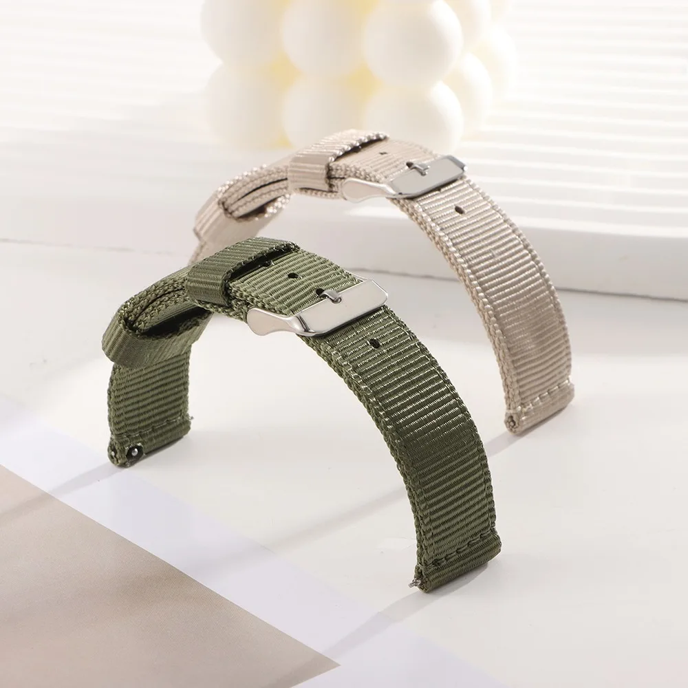 Cinturino per Orologio in Nylon Premium 18mm 20mm 22mm 24mm, Cinturino Intrecciato Militare Universale a Sgancio Rapido, Cinturino Sportivo da Uomo
