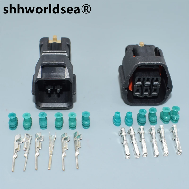 

shhworldsea 6pin 1.2mm Auto Car Door Lock Locking Connector Sealed Plug For Hyundai Elantra Sensor connector 7283-8760-30