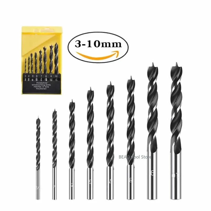 Conjunto de brocas para marcenaria, 3-10mm, ferramenta especial para perfuração de madeira