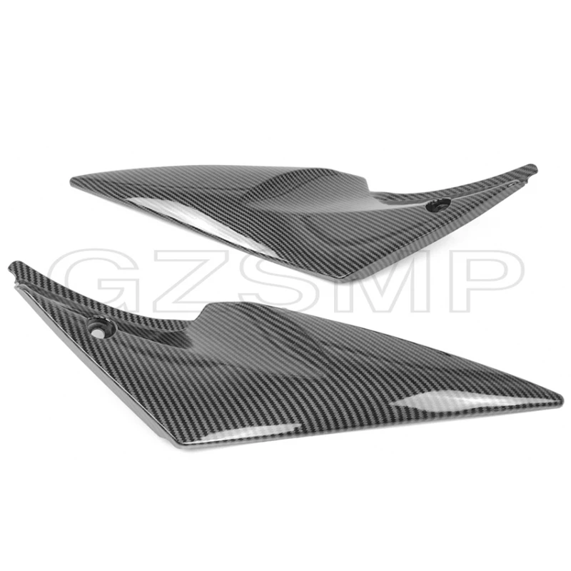 Carbon Fiber Pattern Motorcycle Tank Side Cover Panel Fairing fit For Suzuki GSXR 600 750 2006 2007 K6 GSX-R Motorcycle Pairing