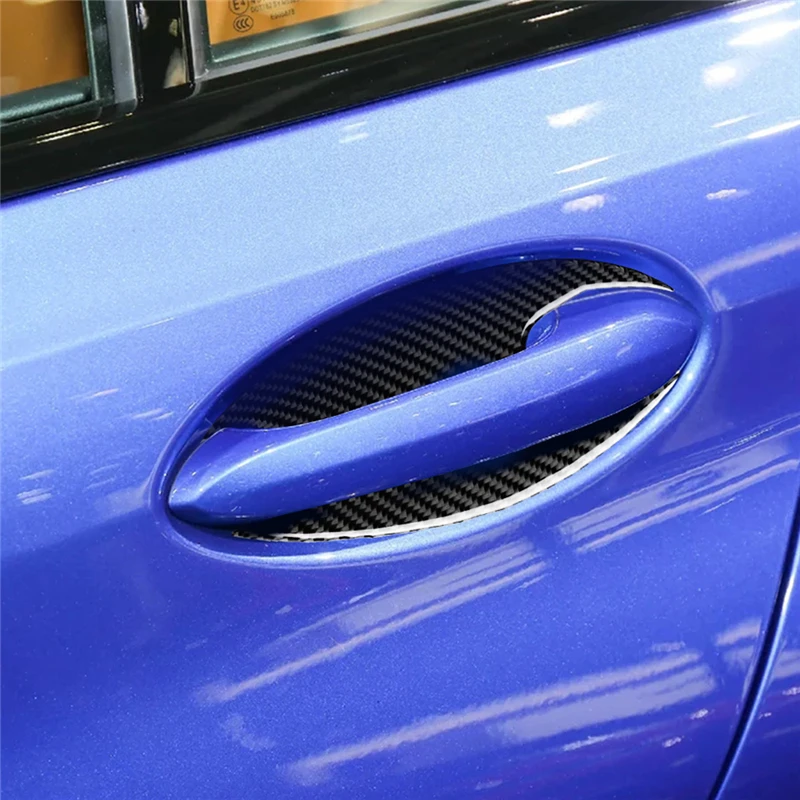 

Carbon Fiber Car Exterior Door Bowl Trim Cover Frame Decorative Sticker For BMW 3-series G20 G28 325li 330d 2019-2020 Accessorie