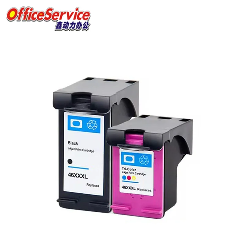 

46XL Ink Cartridge Compatible For HP46, for Deskjet 2520hc 2020hc 2029 2529 5738 4729 printer