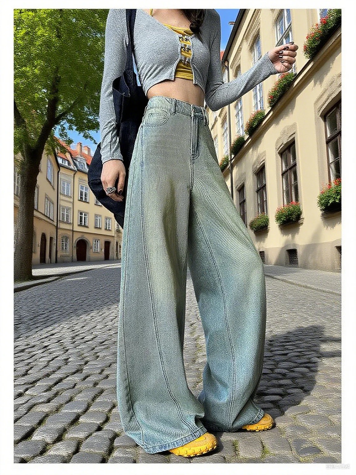 

Широкие джинсы женские с высокой талией свободный крой винтажные джинсовые брюки осень-весна прямые брюки женские однотонные повседневные