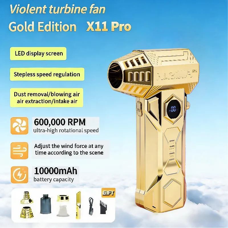 

X11 воздуходувка супер мощный сжатый воздух пылесос энергопотребление дисплей воздушный вакуумный вентилятор струйный вентилятор для автомобиля 990000 об/мин