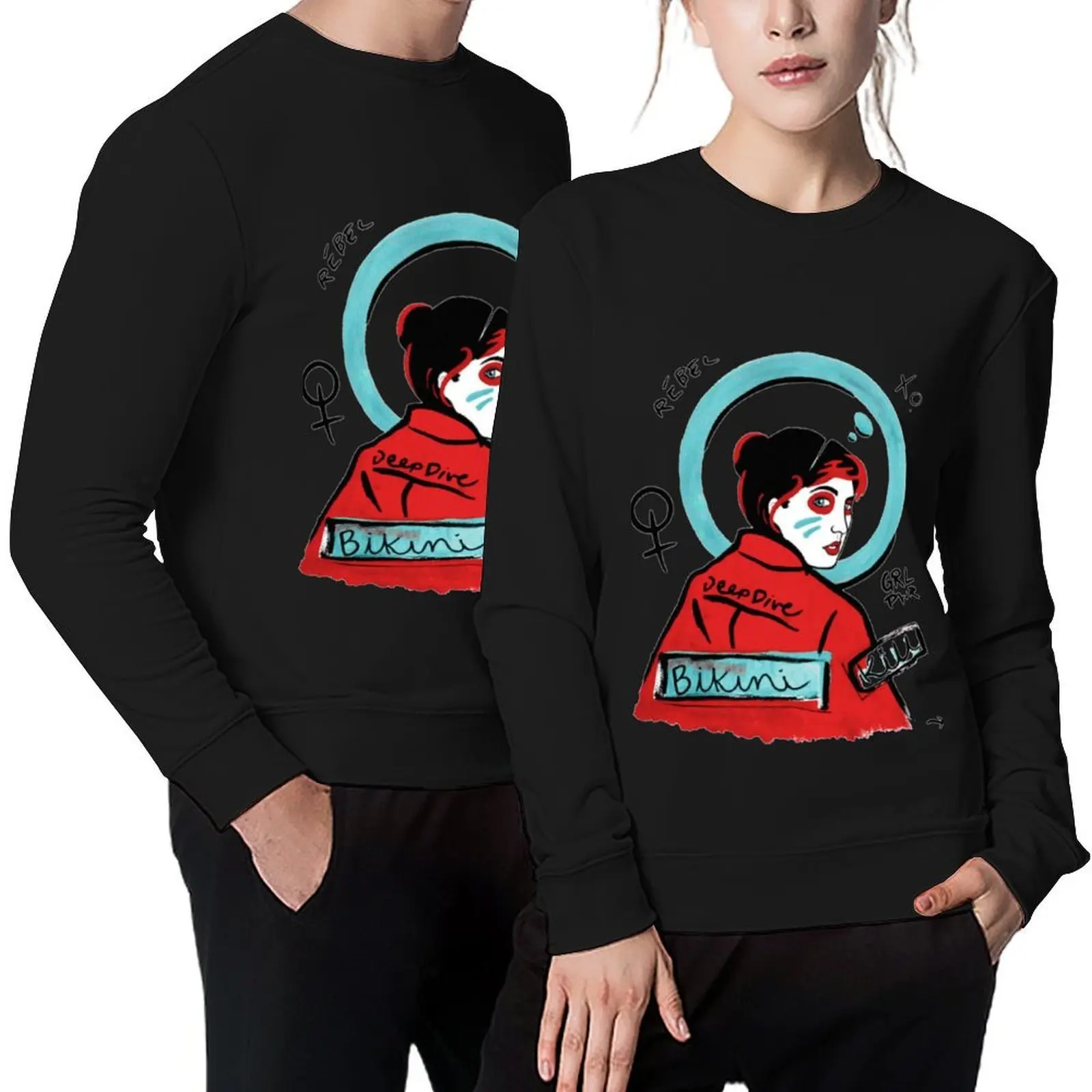 

Bikini Kill Pullover men clothing korean style clothes graphic t shirts men anime clothing new in sweatshirts