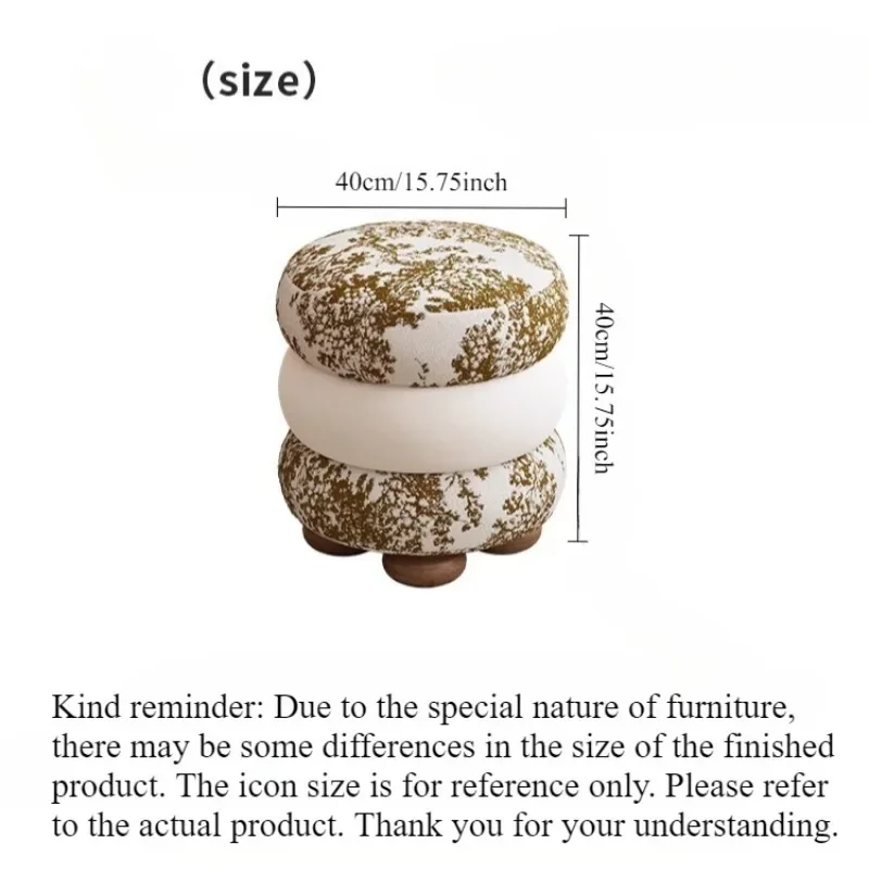 Tabouret de coiffeuse haut de gamme de luxe léger, chambre féminine, tabouret célèbre sur Internet, coiffeuse, chaise de maquillage, tabouret rond