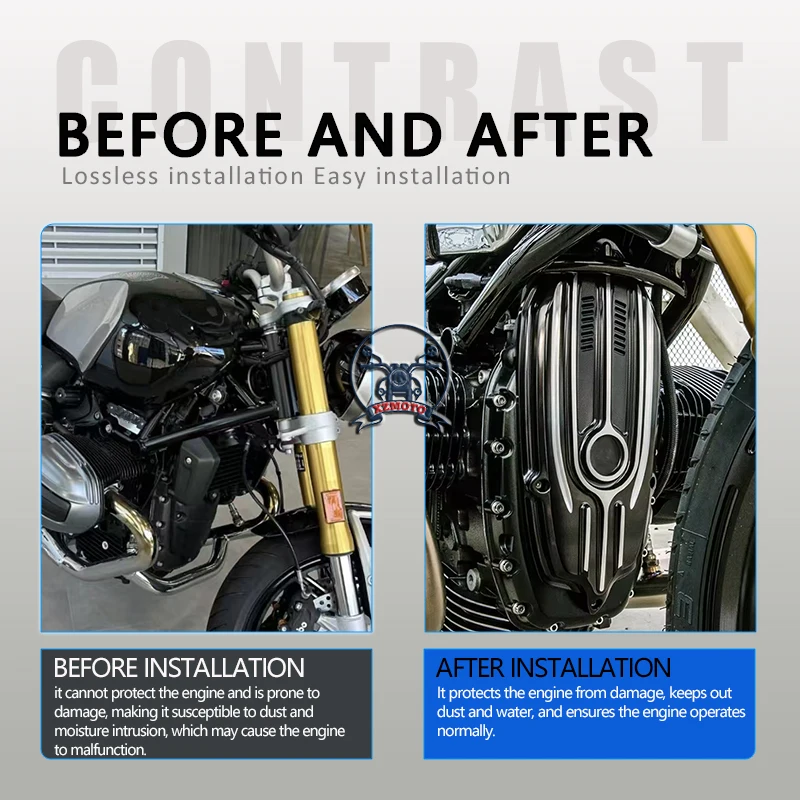 Motorcycle Front Engine Case Cover Breast Plate Frame Protector New For Bmw RNINET R NINE T R9T Racer Scrambler Urban G/S Pure