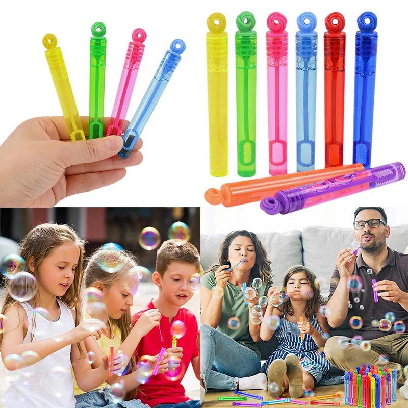 

8pcs Mini Bubble Tube Soap Bottle Kids Toys Children's Day Birthday Party Decor Wedding Birthday Guests Gifts Baby Shower Supply