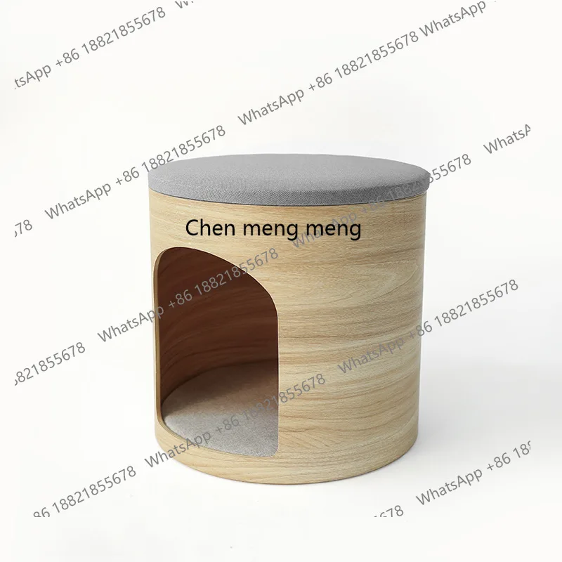 

Solid wood cat nest stool integrated stool nest dual-purpose pet villa manufacturer