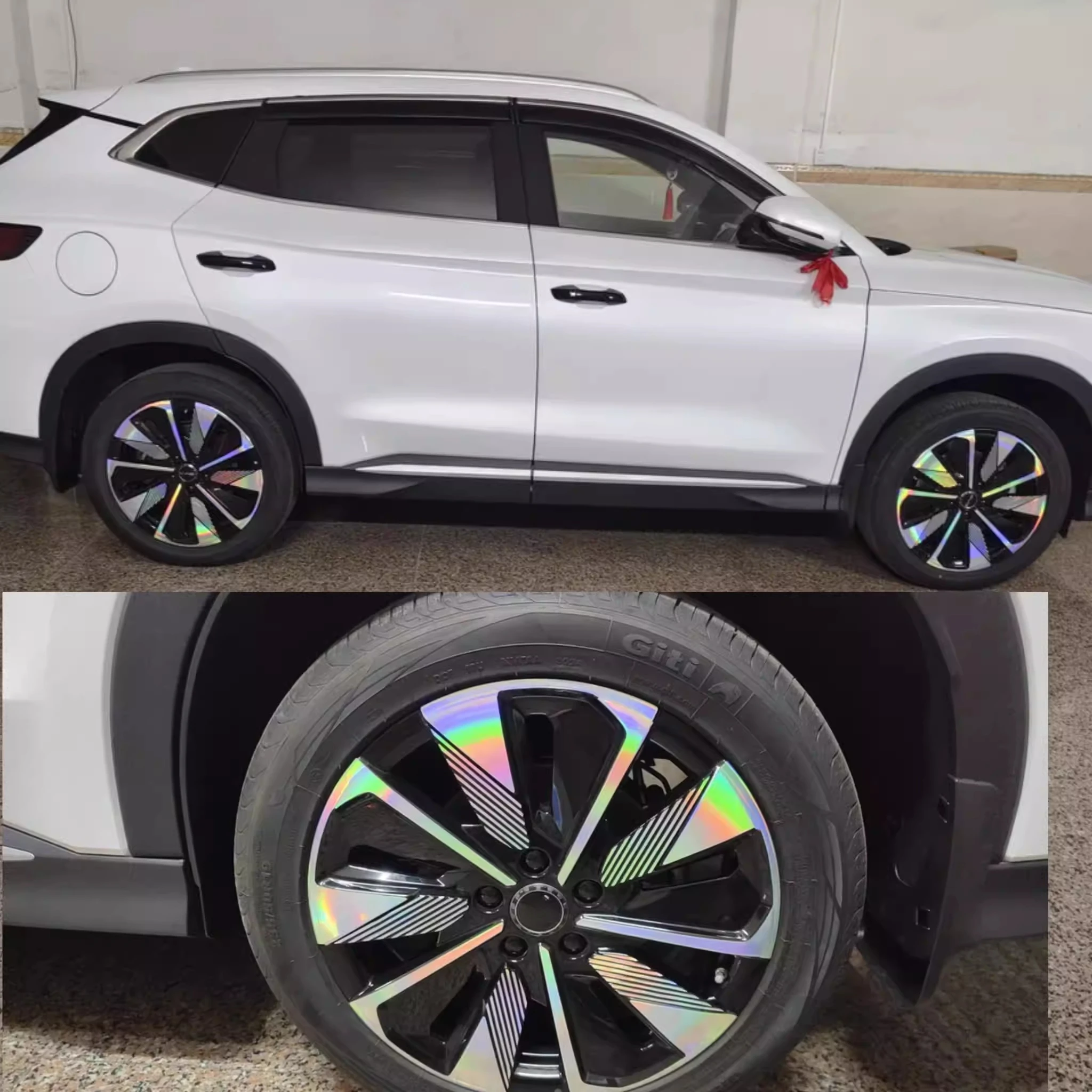 4Pcs For BYD Seal U /Seal U DM-i 2025 Wheel hub sticker 19 inch paper cool anti-scratch car exterior accessories  car stickers view 2