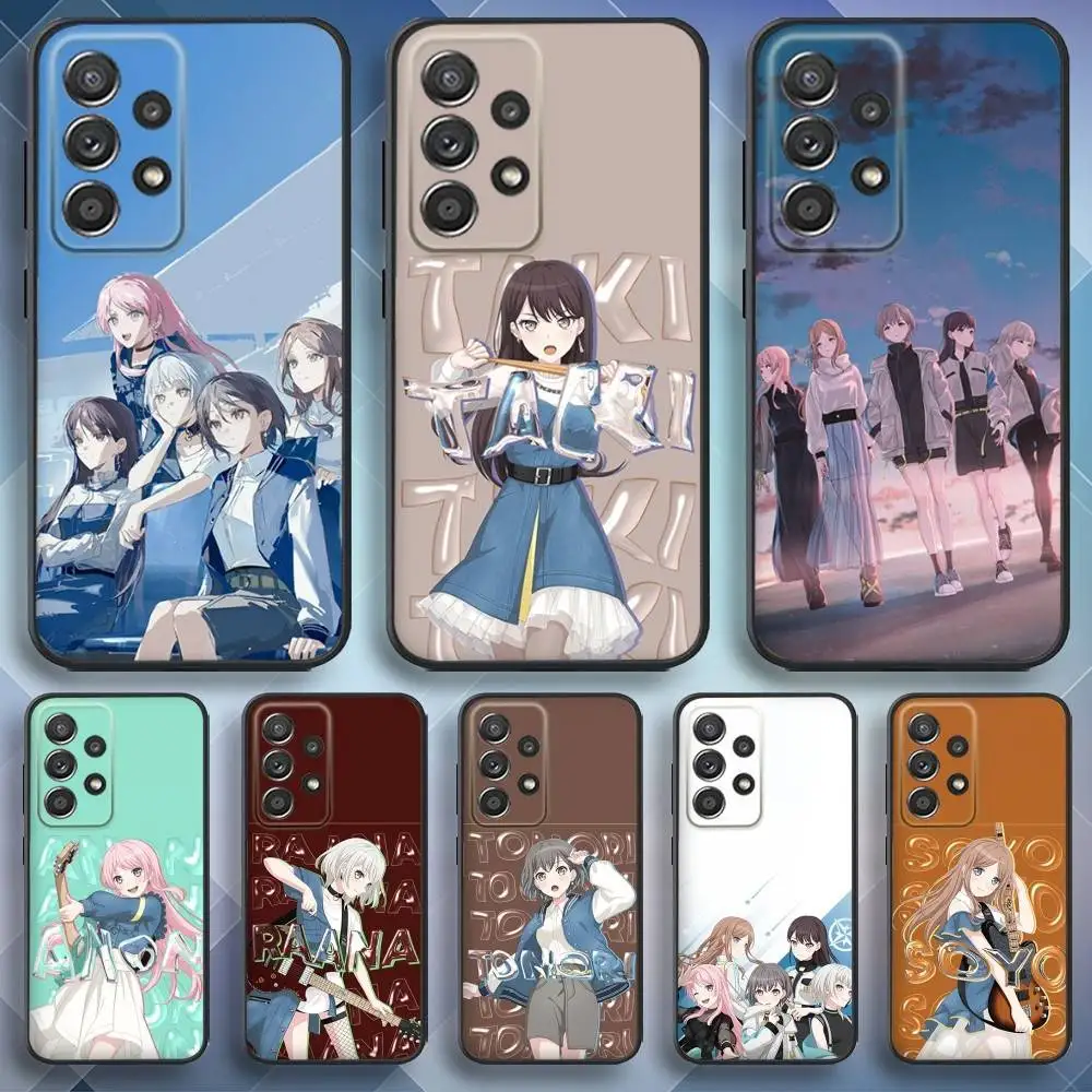 حافظة هاتف BanG Dream M-Mygo لهاتف سامسونج S25، S24، S21، S22، S23، S30، Ultra، S20، Plus، Fe، Lite، Note، 10,9,5G غطاء أسود