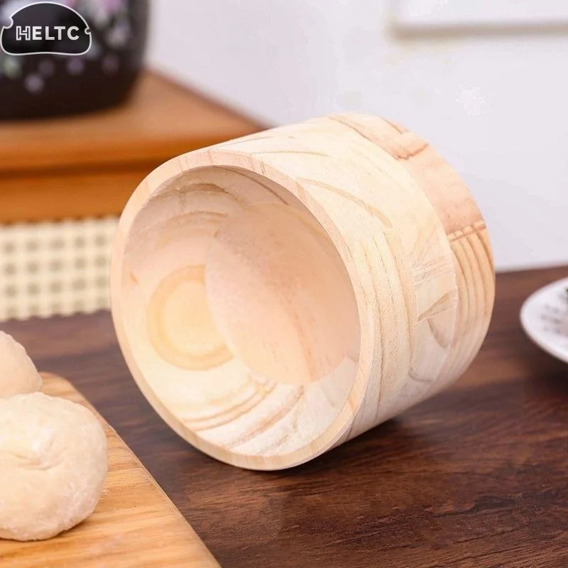 Wood Dumpling Maker Press Tool Wood Mold And Ball Manual Dough Skin Presser Hand Pie Rolling Tool Quick Dumpling Wrapper Maker