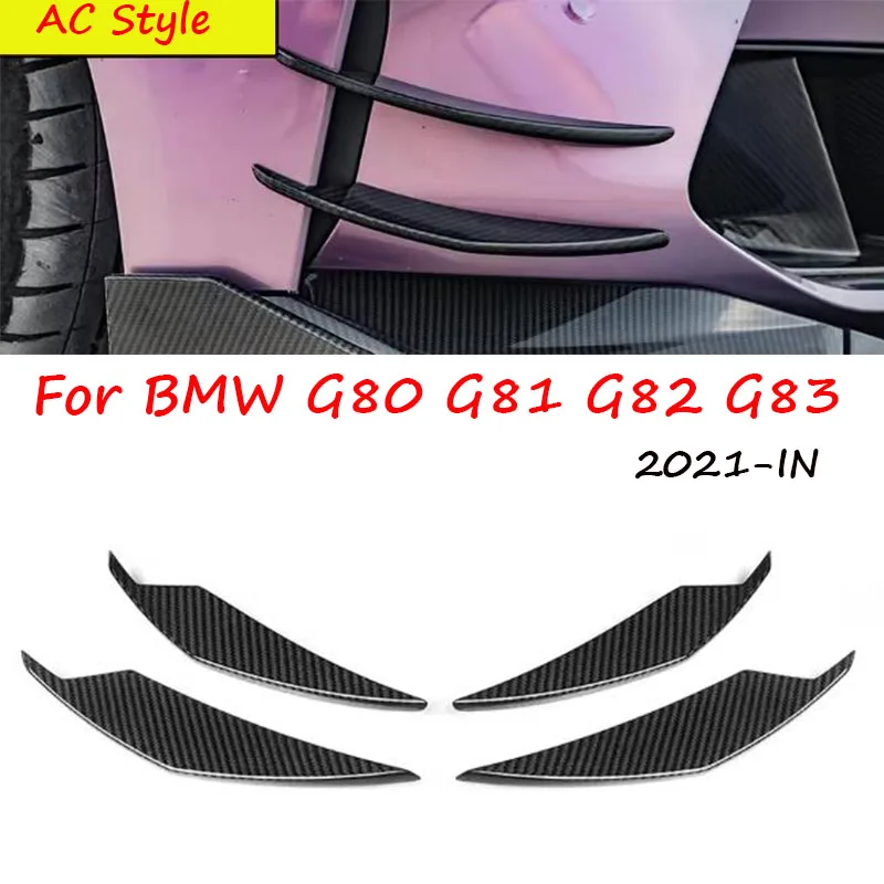 

Передний Canard из настоящего сухого углеродного волокна для BMW G80 G81 G82 G83 AC Style 2021-IN, 4 шт./компл.