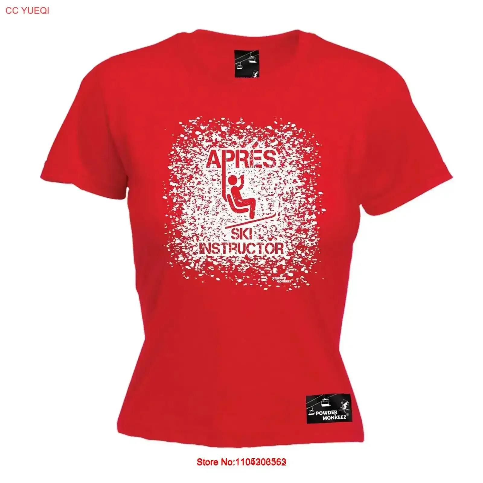 Camiseta Apres Ski Instructor para mujer, camiseta divertida de esquí de invierno, regalo de cumpleaños, ropa informal lavada vintage, moda informal transpirable