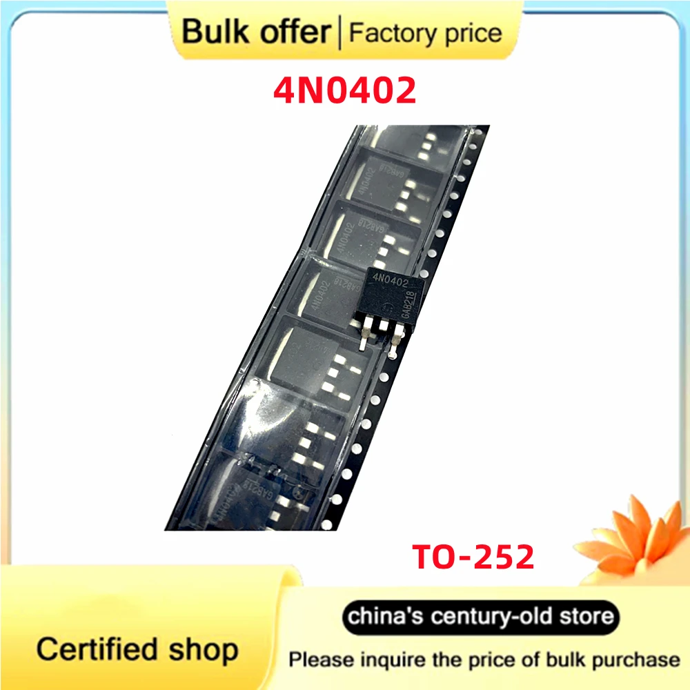 10PCS/Lot 4N0402 IPB100N04S4-02 TO-263 TO-252  40V 100A SMD Transistor