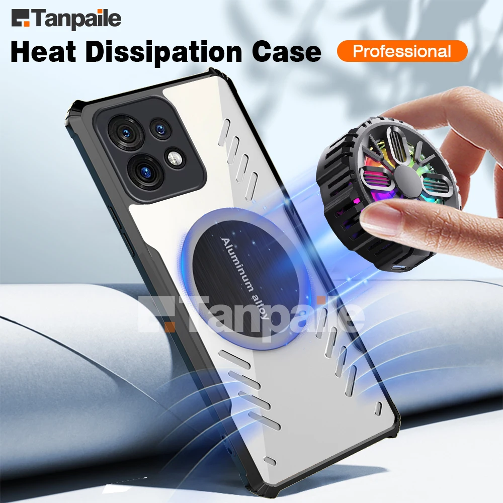 Magnetic Cooling Case For Motorola Edge 40 Pro Moto G84 Case Shockproof Gaming Funda Bumper Heat Dissipation Cover
