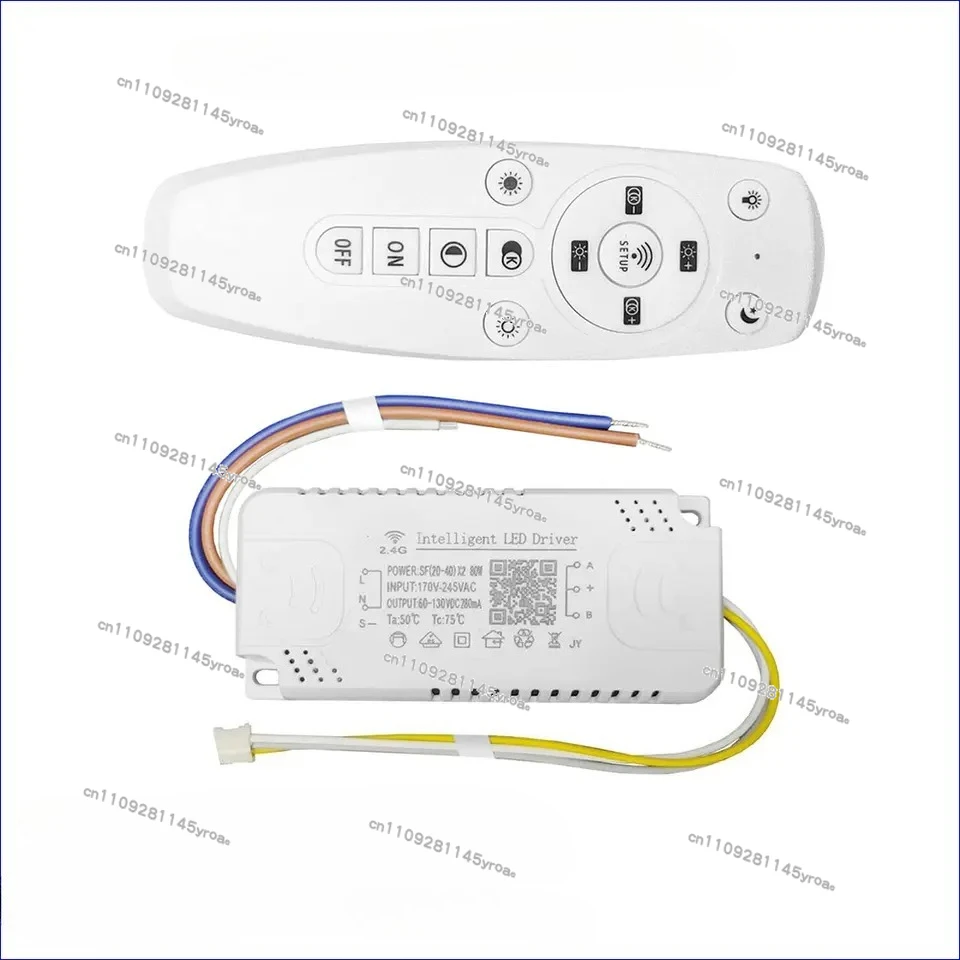 LED Driver 40-60Wx4 240W 2.4G APP & Remote Control Dimming and Color-Changeable Lighting Transformer For Chandelier LED Tape - view 3