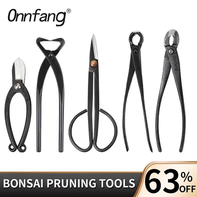 Onnfnag Profissional Root Cutter Bonsai Cutter Concave Edge Scissors Steel Bonsai Tools do przycinania gałęzi drzew Bonsai Knots