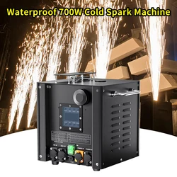 New Waterproof 700W Electric Cold Pyro Fountain Cold Spark Machine  Cold Fireworks DMX512 Pyrotechnic For Party DJ Wedding Show