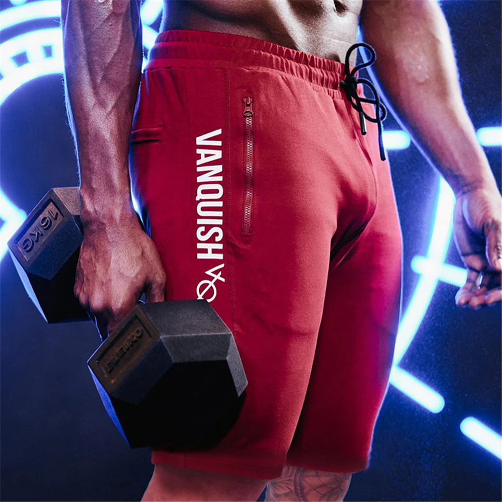 

2022 Summer Running Shorts Men Sports Jogging Fitness Shorts Quick Dry Mens Gym Men Shorts Sport gyms Short With Zipper Pocket