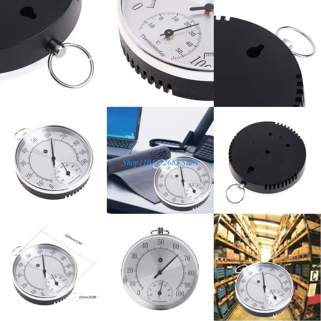 

Y6GD Analog Thermometer Temperature Hygrometer Humidity Meter HT9100 Indoor Outdoor