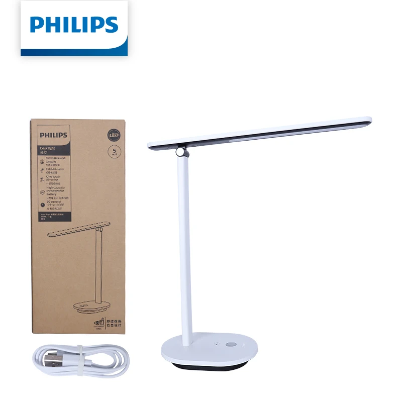 

Складная светодиодная настольная лампа Philips с регулировкой яркости, защитой от бликов, RG0, для чтения и работы, с функцией защиты глаз