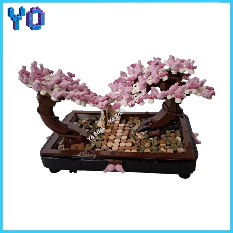 

Миниатюрный парк бонсай из строительных блоков MOC, реалистичный японский сад в стиле дзен для коллекционеров и украшения рабочего стола