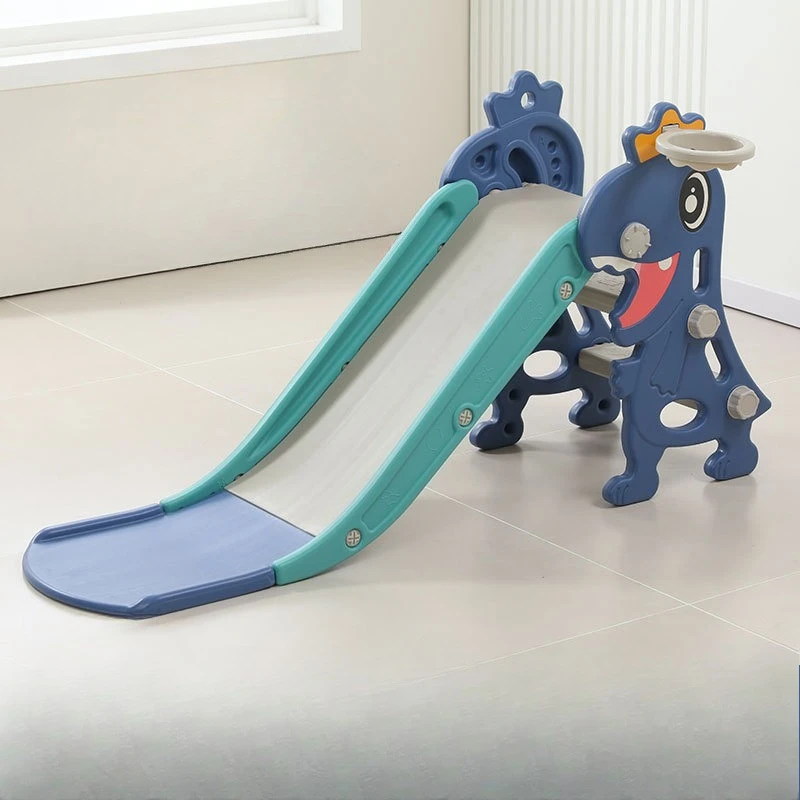 

Foldable Kids Slide Toddler Baby Indoor Outdoor Home Plastic Playset Extra Tall Handrail Safety Non Slip Climbing Ramp Household