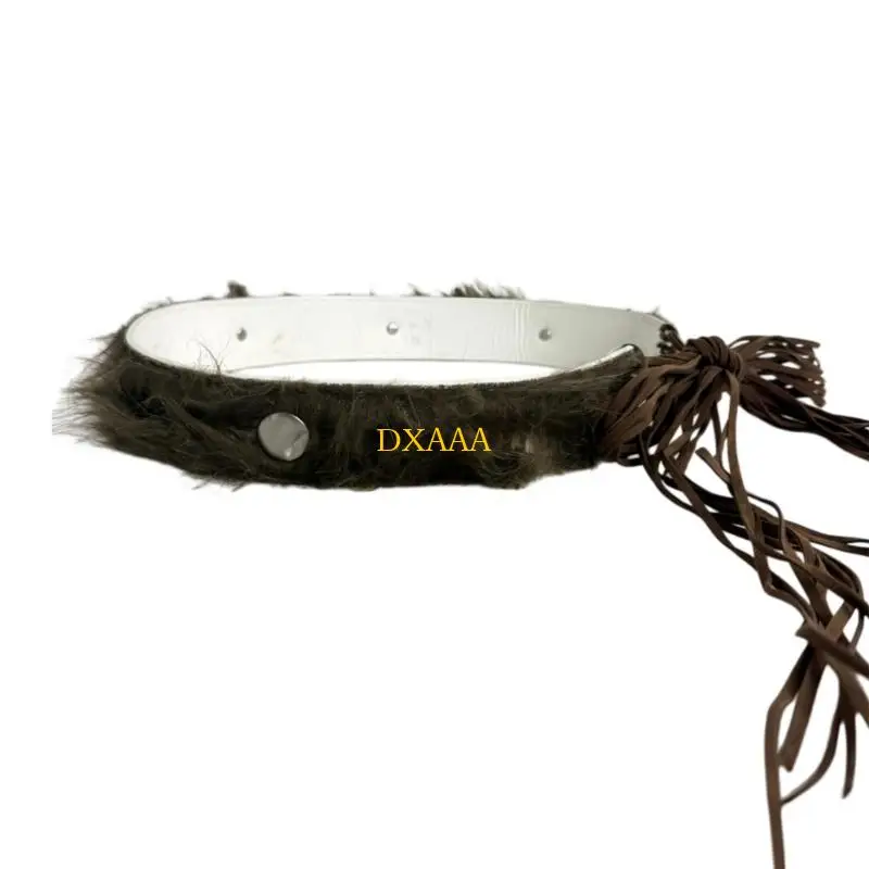 

DXAA Modern Streetwear PU Leather Corset Belt With Metal Studs And 200Cm Band