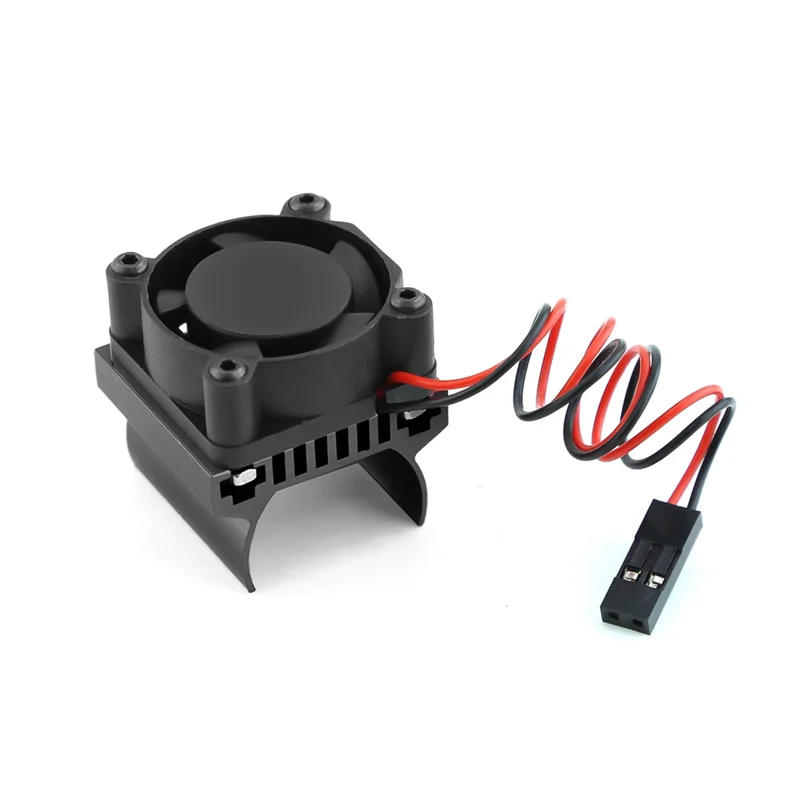 For TRX4M 180 Motor Cooling Fan Heat Sink for TRX4 TRX4-M 1/18 RC Crawler Car Upgrade Parts Accessories,Black