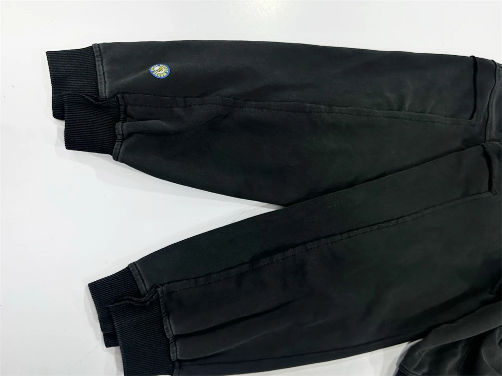 سترة بسحاب من MARTINE ROSE باللون الأسود المغسول، أفضل علامات معاطف سترة البيسبول عالية الجودة