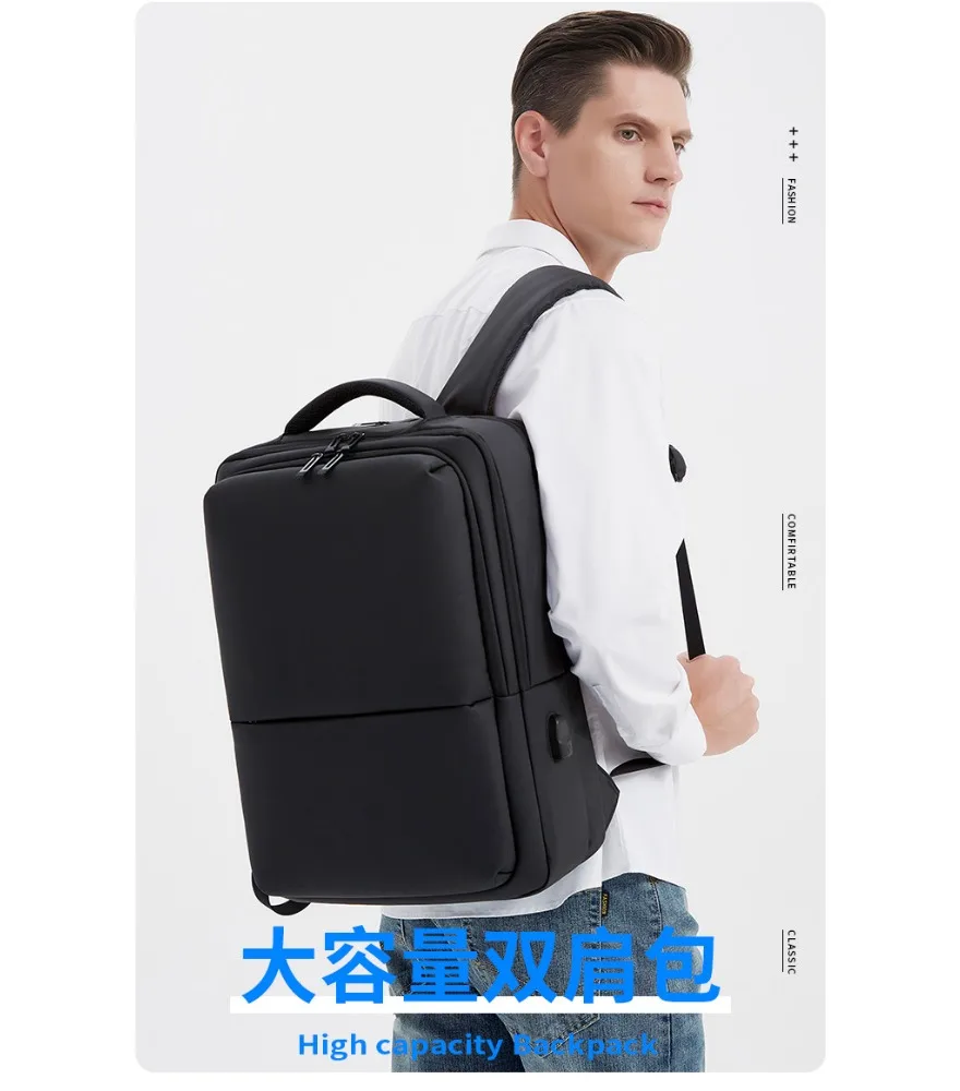 Bag Casual Business Travel Backpack Men's Large Capacity Student School Bag Backpack 15.6 Laptop