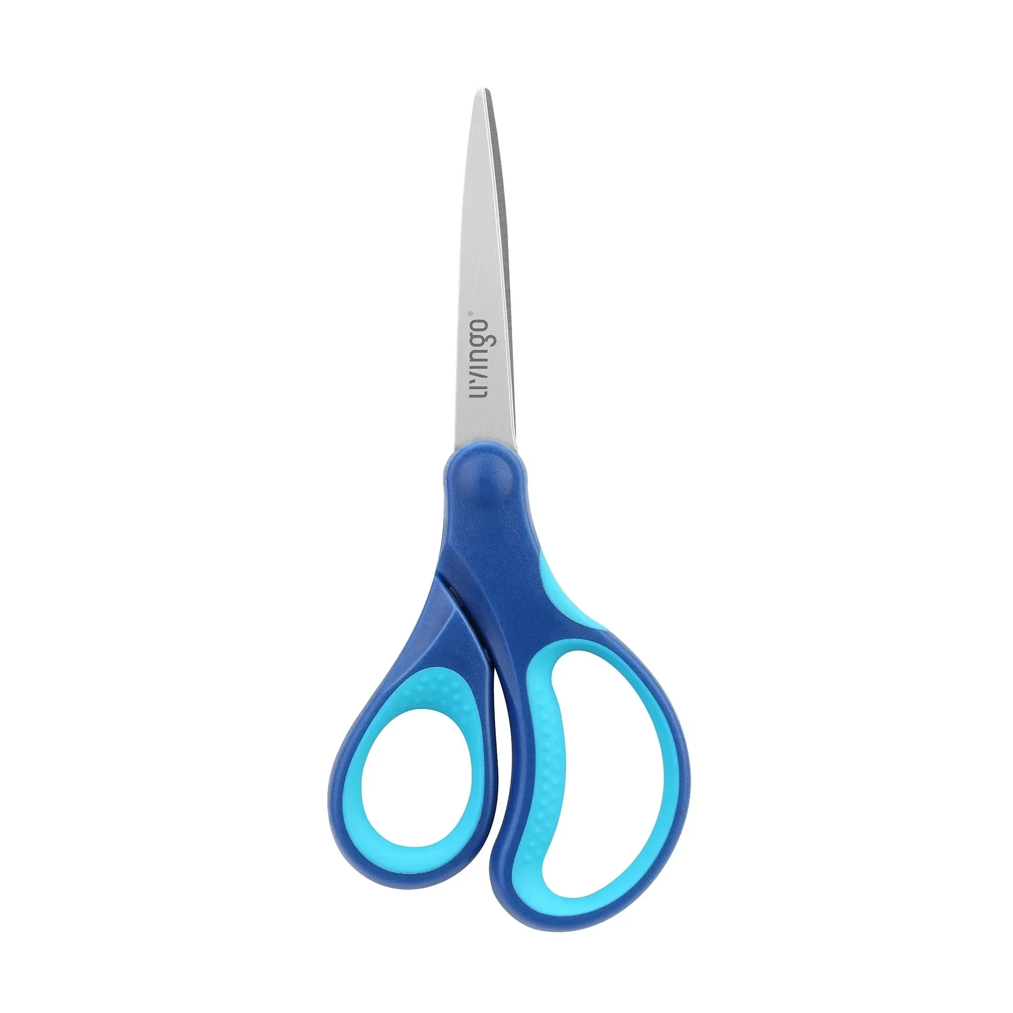 LIVINGO 3 Pack 7 inch Scissors, Sharp Pointed Tip for Ages 12 up Student, Red, Pink, Blue